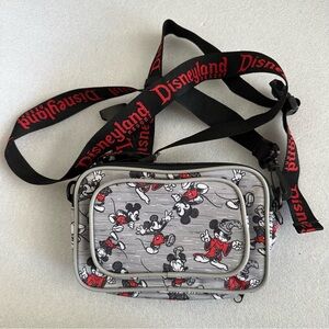 Disneyland Hip / Crossbody 3-Compartment Bag with Mickey Mouse Print